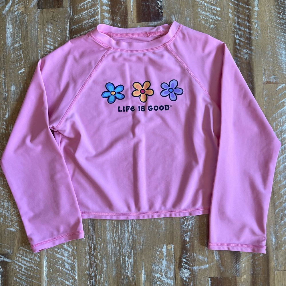 Life is Good rash guard size 8